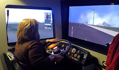 Bus simulator interior